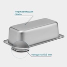 УЦЕНКА Гастроёмкость GN 1/3 Hanna Knövell, 100 мм, 32.5×17.6×10 см, толщина 0.6 мм, нержавеющая сталь - Фото 3