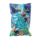 Грунт для аквариума "Мраморная крошка бирюзовая блестящая" 5-10 мм, 1кг 310017 - Фото 2