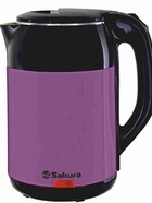 Чайник электрический Sakura SA-2168BV, 1.8 л, 1800 Вт, металлический, чёрно-фиолетовый 11092051