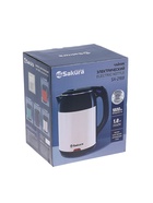 Чайник электрический Sakura SA-2168BV, 1.8 л, 1800 Вт, металлический, чёрно-фиолетовый 11092051