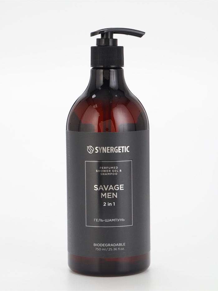 Гель-шампунь парфюмированный 2в1 для мужчин SYNERGETIC 
