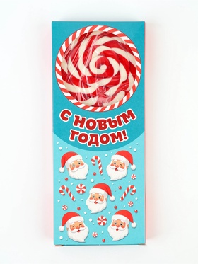 Леденец на палочке «С новым годом!», со вкусом клубники, 100 г