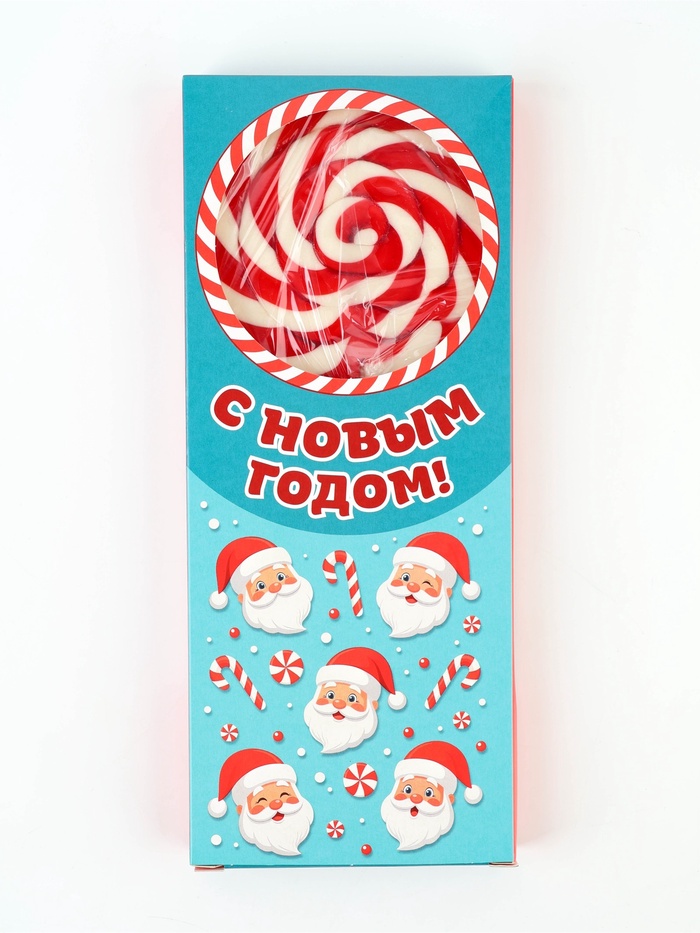 Леденец на палочке «С новым годом!», со вкусом клубники, 100 г