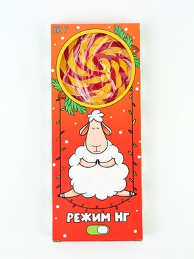 Леденец на палочке «Режим НГ», со вкусом мультифруктов, 100 г