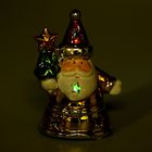 Сувенир "Дедушка Мороз в золотой шубке" световой, 7×5,5×10 см - Фото 2
