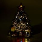 Сувенир "Серебристая ёлочка и Дед Мороз" световой, 11×6,5×12,5 см - Фото 2