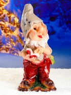 Садовая фигура из гипса «Гном с книгой», 30×28×70 см - Фото 12