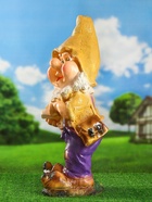 Садовая фигура из гипса «Гном с книгой», 30×28×70 см - Фото 10