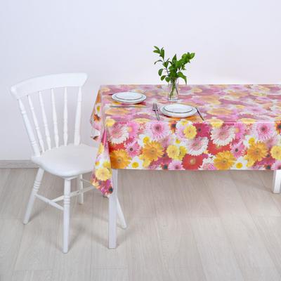 Клеёнка столовая на нетканой основе «Герберы», ширина 125 см, рулон 25 м