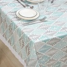 Скатерть на стол «Кружево», нетканая основа, многоразовая, с кружевом, 130×140 см - Фото 2