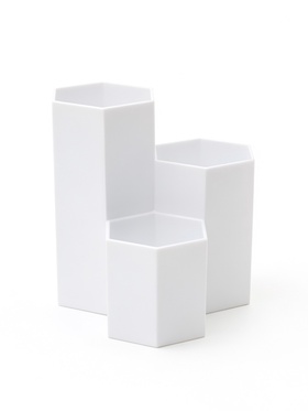 Органайзер для хранения, 3 секции, 12×11.5×11.5 см, пластиковый