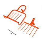 Рыхлитель, ширина копки 48 см, 6 зубцов, тулейка 40 мм, оранжевый - Фото 4