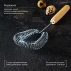 Венчик кухонный для взбивания «Пружина», 28 см, с деревянной ручкой - Фото 2