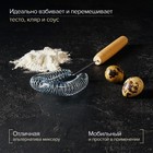 Венчик кухонный для взбивания «Пружина», 28 см, с деревянной ручкой - Фото 4