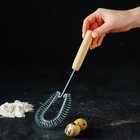 Венчик кухонный для взбивания «Пружина», 28 см, с деревянной ручкой - Фото 7