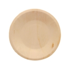 Набор одноразовых деревянных тарелок, 19×1,5 см, круглые, 10 шт, цвет бежевый - Фото 1