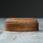 Подставка-подиум деревянная, 60 х 50 х 15 мм, массив ореха - Фото 3