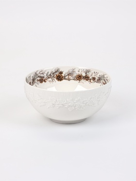 Салатник новогодний WY Magical Winter, 15×7 см, фарфор, без упаковки
