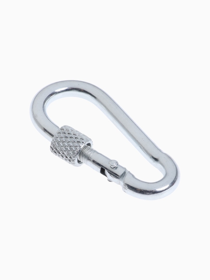 Карабин монтажный с фиксатором ТУНДРА, DIN5299D, 5х50 мм, 5 шт