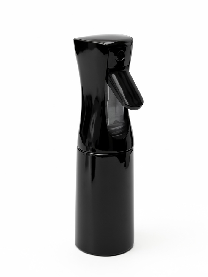 Пульверизатор парикмахерский, 19×5.5×5.5 см, 200 мл, чёрный