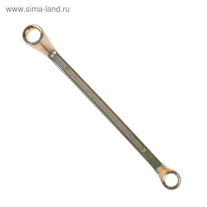 Ключ накидной коленчатый ТУНДРА, желтый цинк, 12 х 13 мм - Фото 1