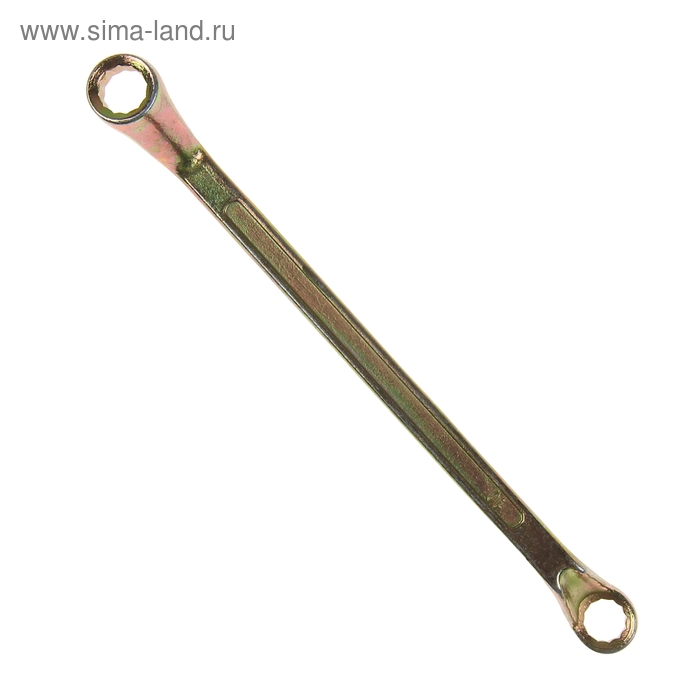 Ключ накидной коленчатый ТУНДРА, желтый цинк, 10 х 11 мм - Фото 1