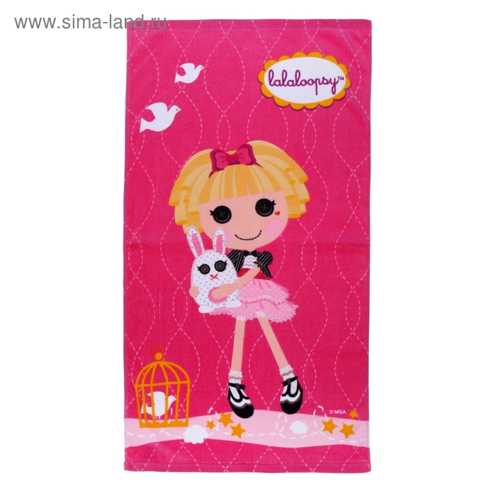 Полотенце махровое Lalaloopsy "Розовая куколка", размер 50х90 см - Фото 1