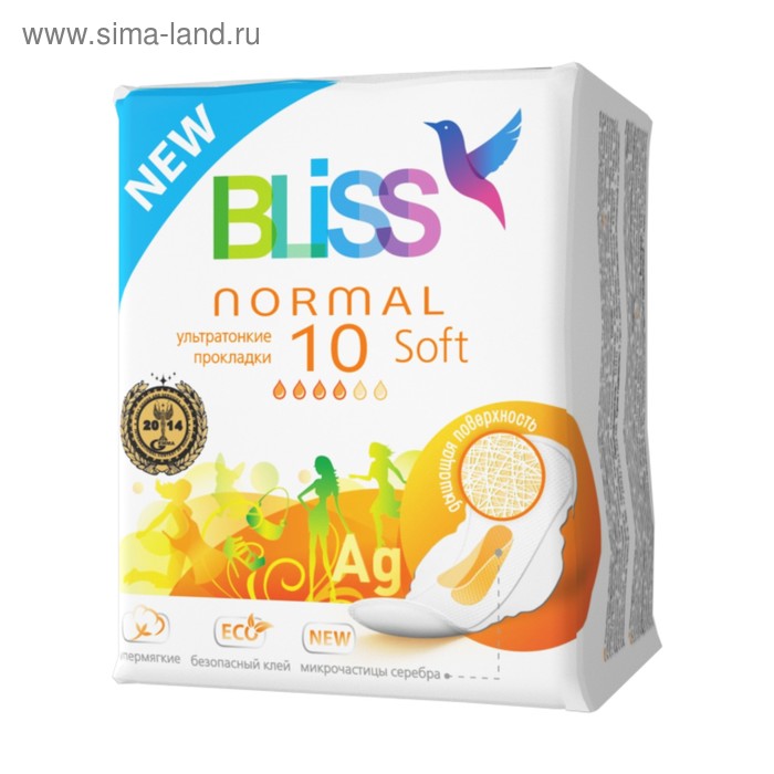 Прокладки «Bliss» Normal Soft, 10 шт - Фото 1