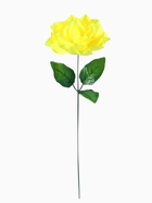 Цветы искусственные «Роза жёлтая», h=40 см - Фото 4