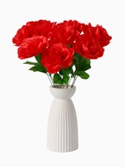 Цветы искусственные «Роза красная», h=40 см - Фото 7