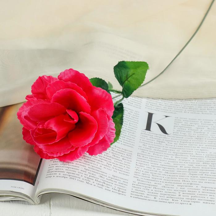 Цветы искусственные "Роза малиновая" 40 см - Фото 1