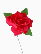 Цветы искусственные «Роза малиновая», h=40 см - Фото 8