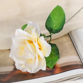 Цветы искусственные "Роза бежевая" 40 см