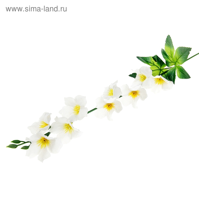 цветы искусственные 60 см энотера белая - Фото 1