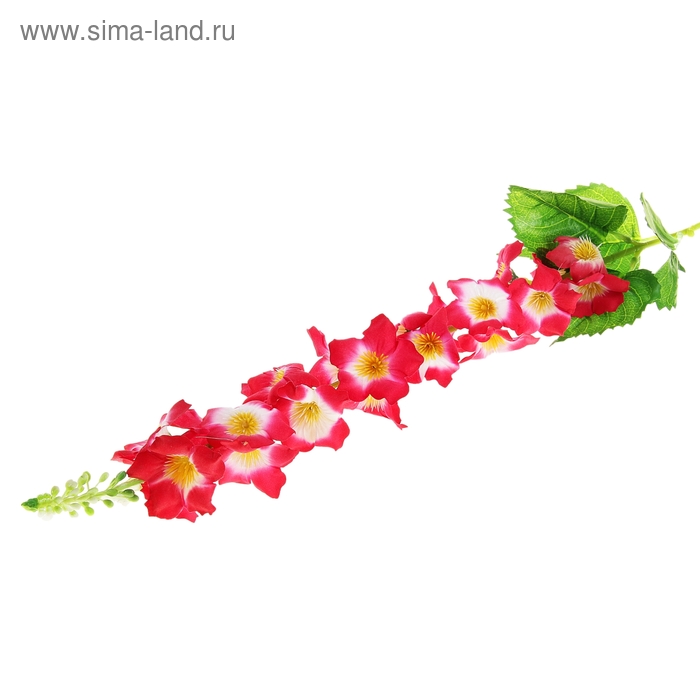 цветы искусственные 90 см d-5 см энотера бело- красная - Фото 1