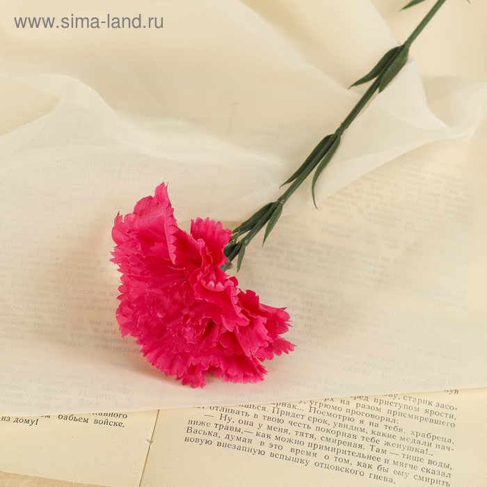 Цветы искусственные "Гвоздика розовая" 40 см - Фото 1