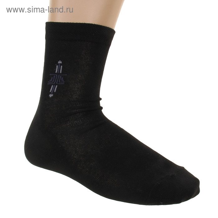 Носки мужские DL-12, цвет черный, размер 27 - Фото 1