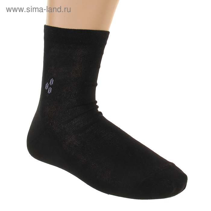 Носки мужские, цвет чёрный, размер 27 - Фото 1