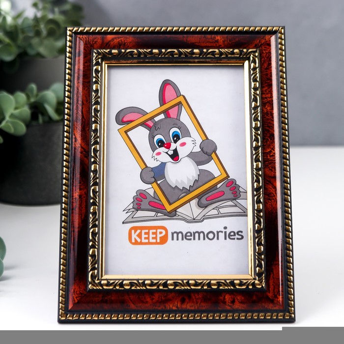 Фоторамка для фото 10×15 см Keep memories, Zahara, пластик, т. орех - Фото 1