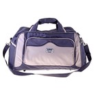 Сумка дорожная, 1 отдел, 3 наружных кармана, ремень, серый - Фото 2