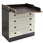 Комод детский пеленальный, 4 выдвижных ящика, цвет венге/ваниль - Фото 2