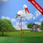 Садовая фигура из полистоуна «Аист», 75×51×17 см - Фото 3