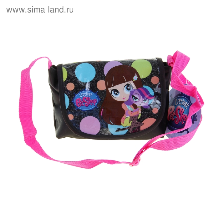 Сумочка детская для девочки Littlest Pet Shop, 24 см × 18 см × 4 см - Фото 1