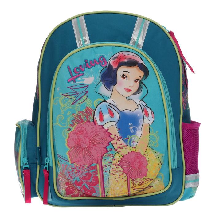 Рюкзак Disney "Принцесса" 39*30*12, для девочки, бирюза - Фото 1