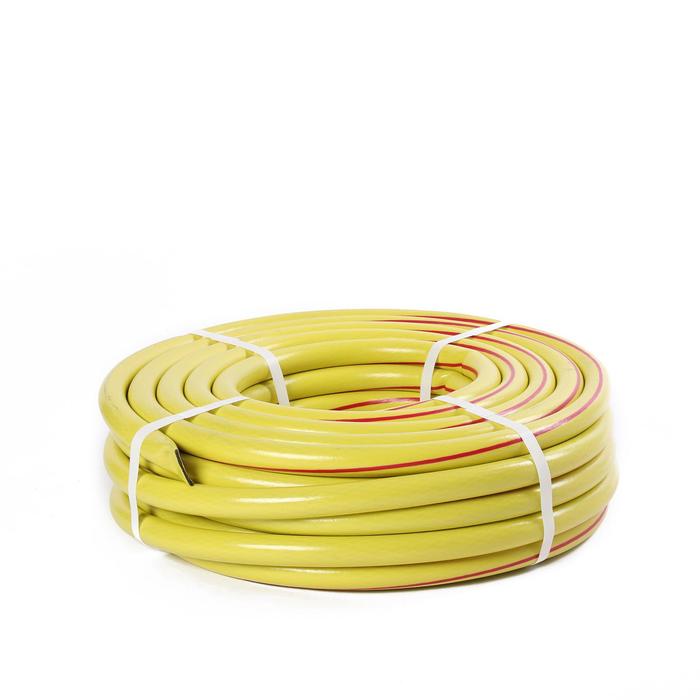 Шланг, ПВХ, d = 19 мм (3/4"), L = 25 м, 3-слойный, армированный, AQUAGREEN «Лимон» - Фото 1