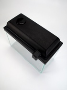 Аквариум «Прямоугольный» с крышкой, 5 л, 25×13×15.5/18 см, чёрный - Фото 6