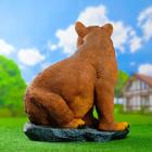 Садовая фигура "Медведь на камне" 50х37х57см - Фото 3