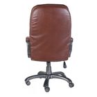 Кресло руководителя CH-868N, с мягкими подлокотниками, на колёсиках, экокожа, цвет коричневый - Фото 4