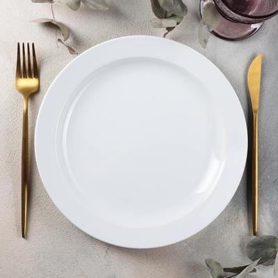 Тарелка Башкирский фарфор «Бельё», d=24 см, белая