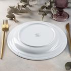 Тарелка Башкирский фарфор «Бельё», d=24 см, белая - Фото 3